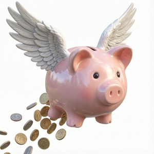 Winged Piggy Bank
