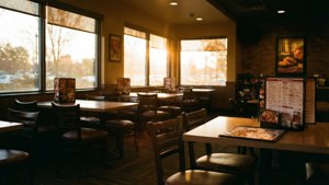 Wingstop Interior Golden Hour
