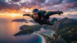 Wingsuit Sunset
