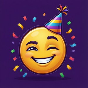 Winking Party Face