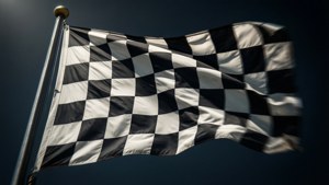 Winning Flag in Wind