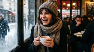 Winter Café Laughter