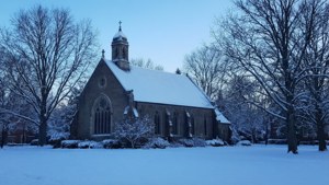 Winter Chapel Snowscape