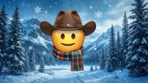Winter Cowboy Emoji