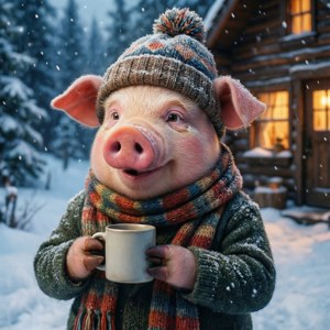 Winter Cozy Porky