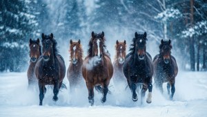 Winter Dash Through the Snow