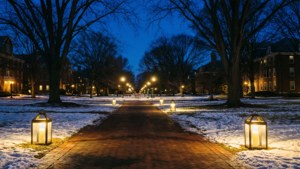 Winter Evening Lanterns