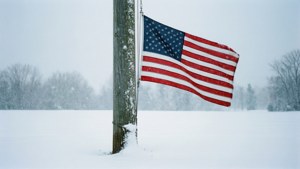 Winter Flag Snowy