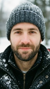 Winter Handsome Man Beanie