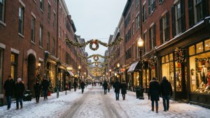 Winter Holiday Street