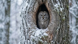 Winter Hollow Owl