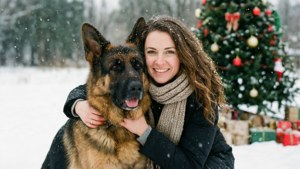 Winter Hug in Snow