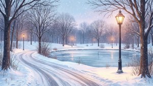 Winter in Centennial Park