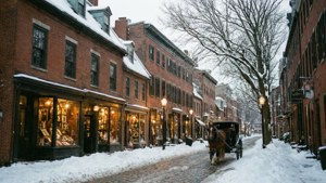 Winter in Historic Town