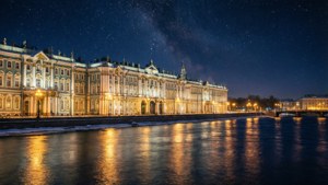 Winter Night Reflection