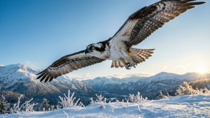 Winter Osprey Flight
