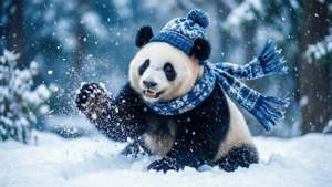 Winter Panda Fun