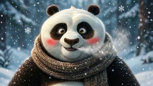 Winter Panda Warmth