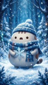 Winter Pusheen