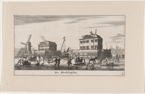 Winter Scene in the Blockhouses in Amsterdam