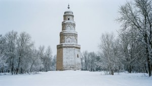 Winter Silence at Burana Tower