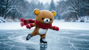 Winter Skating Korilakkuma