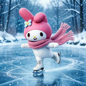 Winter Skating My Melody