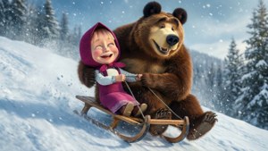 Winter Sledding Fun