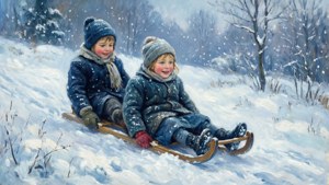 Winter Sledding Fun