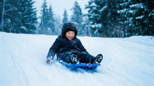 Winter Sledding Joy
