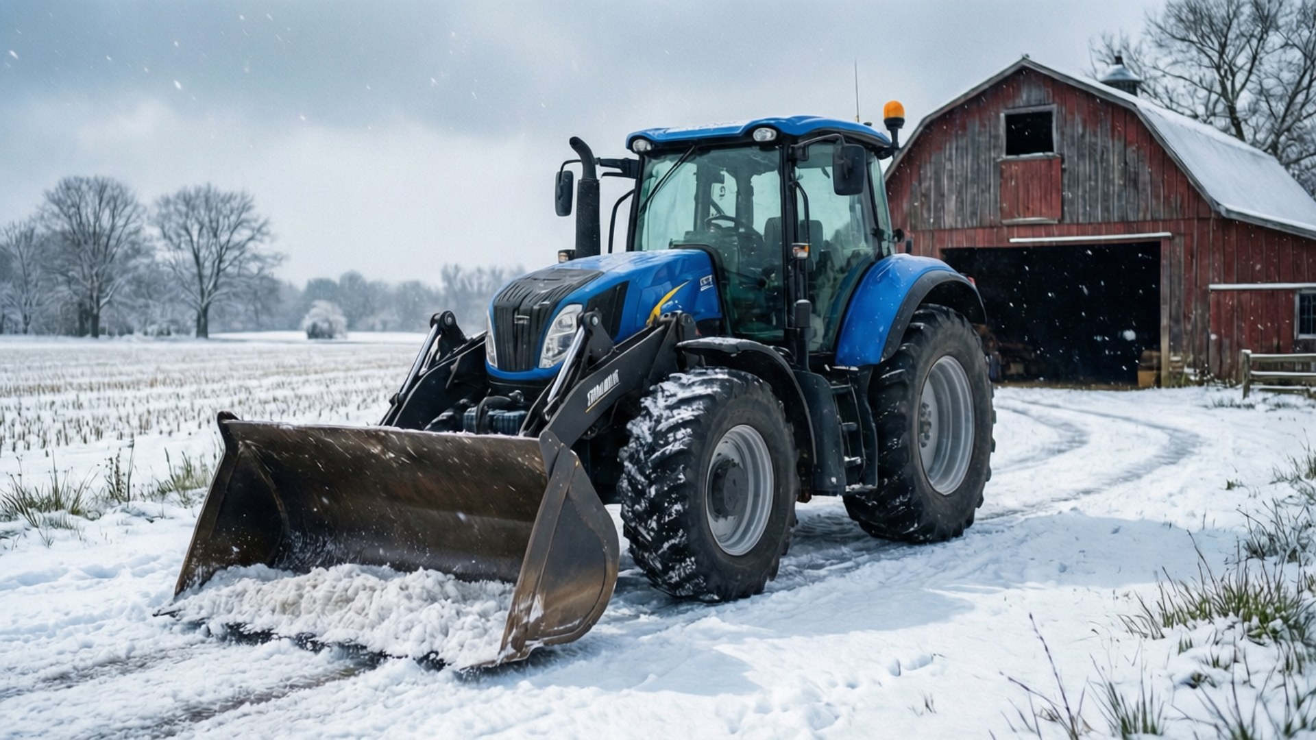 Winter Snow Clearing by Wallpapers.art Studio