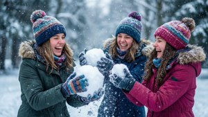 Winter Snowball Fight