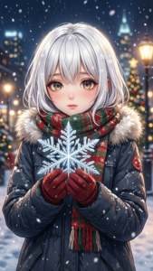 Winter Snowflake Anime Girl