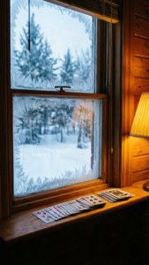 Winter Solitaire Window