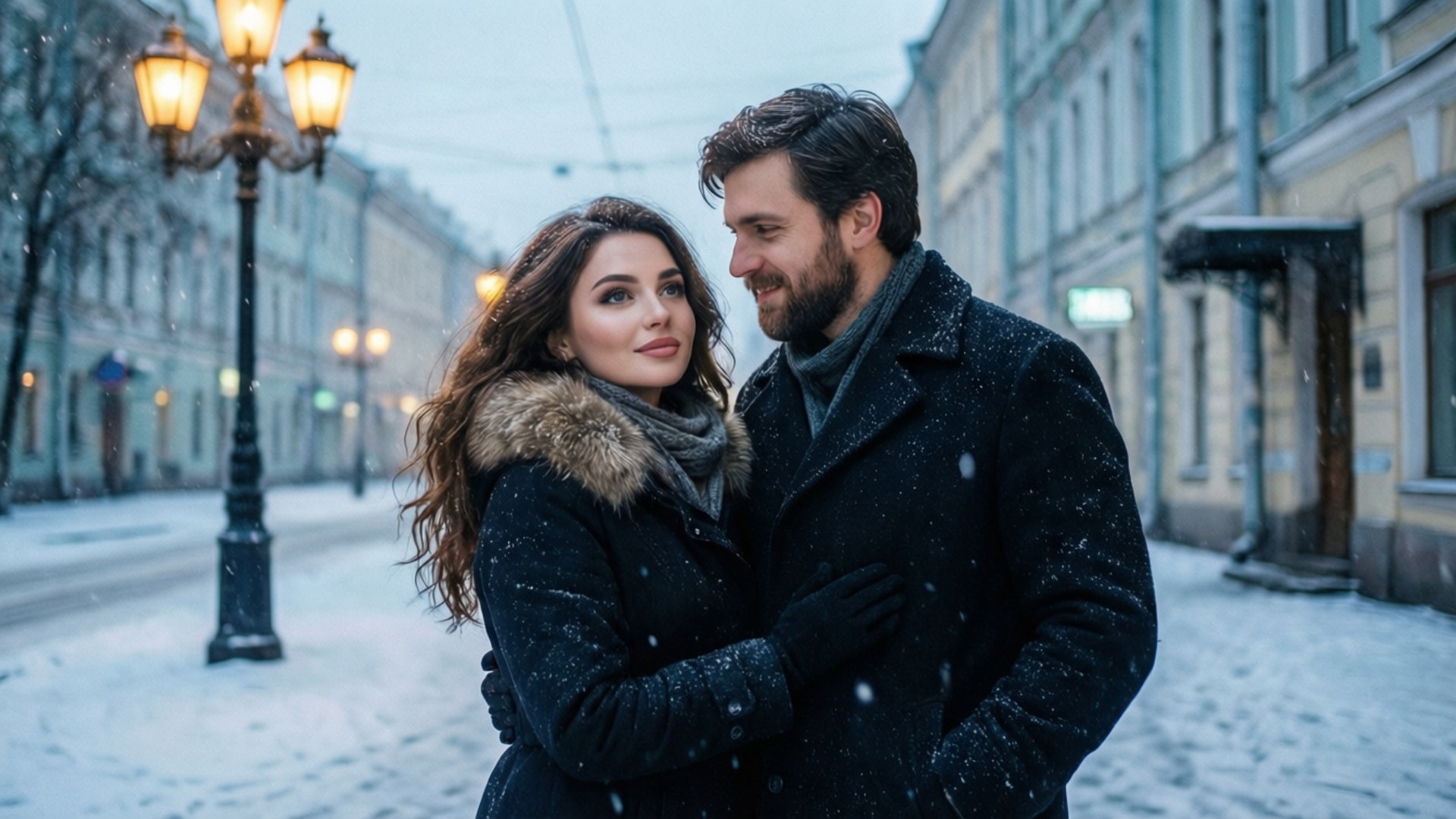 Winter Stroll by Wallpapers.art Studio