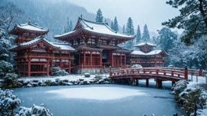 Winter Temple Serenity
