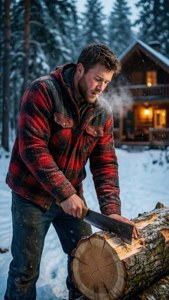 Winter Woodcutter
