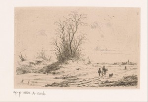 Wintergezicht op de heide bij Kapellen