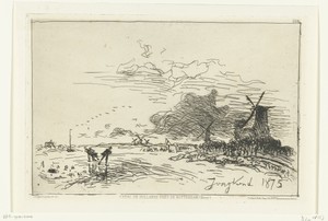 Winterlandschap nabij Rotterdam