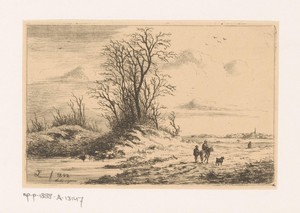 Winterlandschap op de heide bij Kapellen
