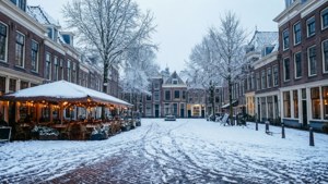Wintery Hilversum Square