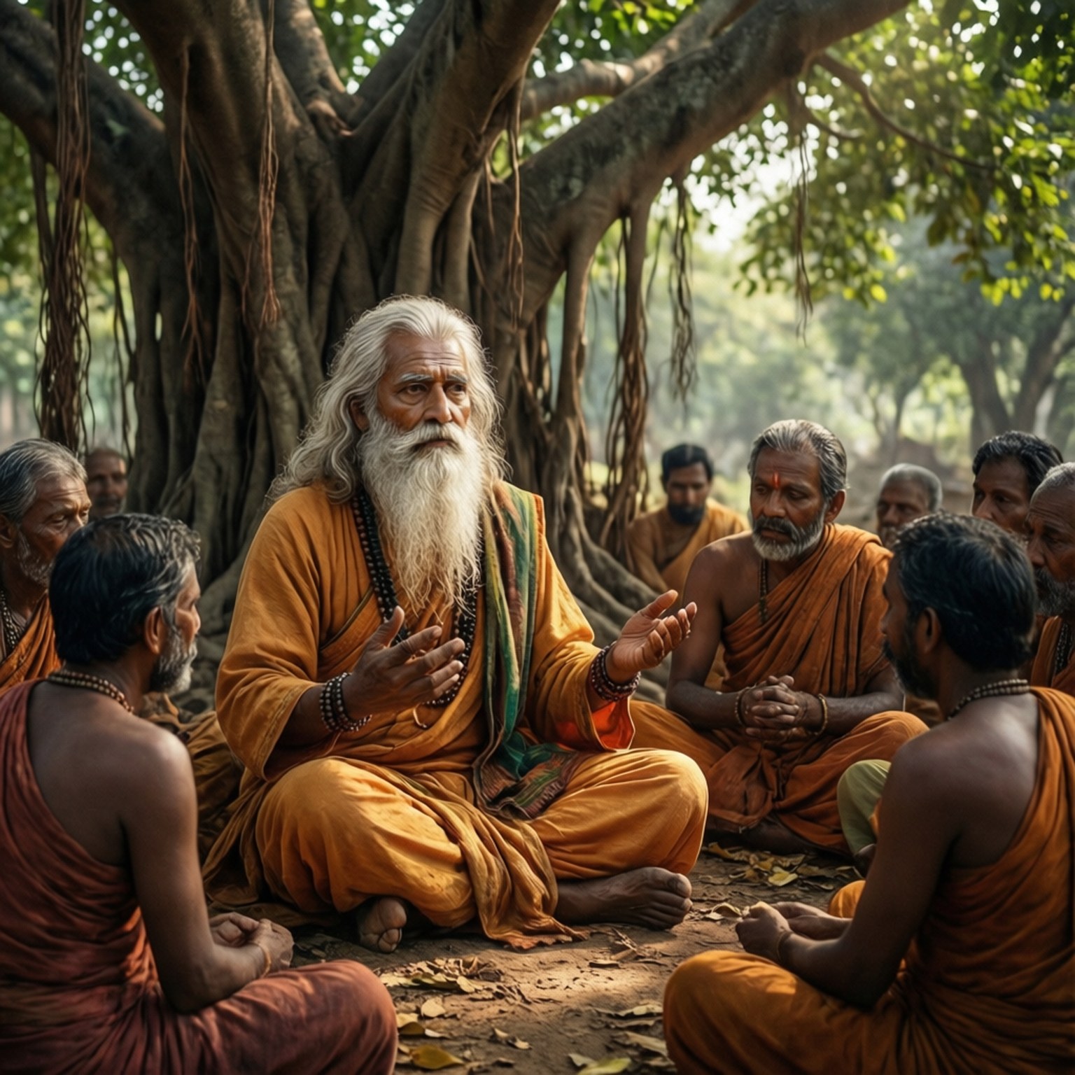 Wisdom Under Banyan by Wallpapers.art Studio