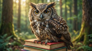 Wise Owl and Books
