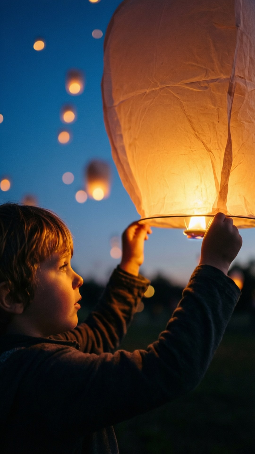 Wish Upon a Lantern by Wallpapers.art Studio