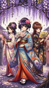 Wisteria Kimono Elegance