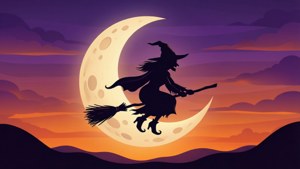 Witch Moon Silhouette