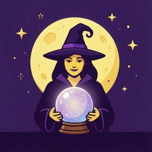 Witch with Crystal Ball