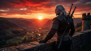 Witcher at Sunset