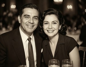 With His Wife