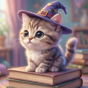 Wizard Cat Portrait
